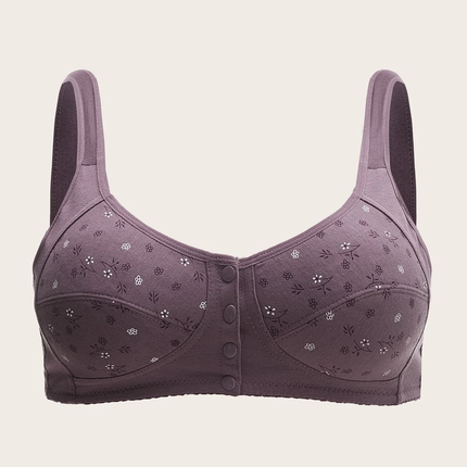 Soutien-gorge 100% coton à imprimé floral