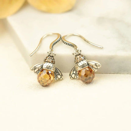 Boucles d'oreilles abeille danseuse