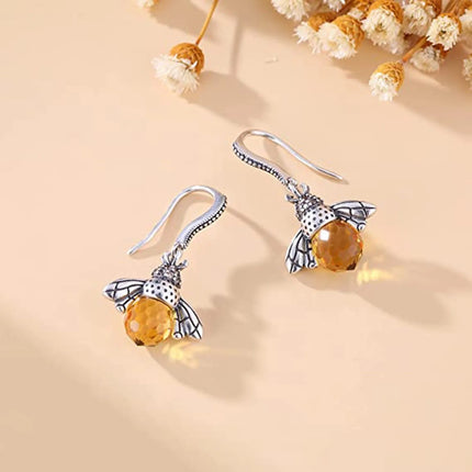 Boucles d'oreilles abeille danseuse