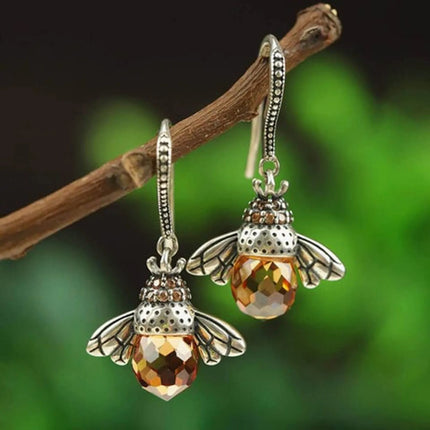 Boucles d'oreilles abeille danseuse