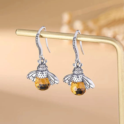 Boucles d'oreilles abeille danseuse