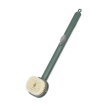 Brosse de massage et de nettoyage à long manche pour la douche et le bain