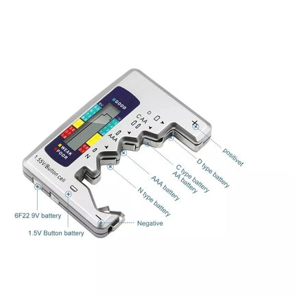 Vérificateur de batterie numérique avec écran LCD