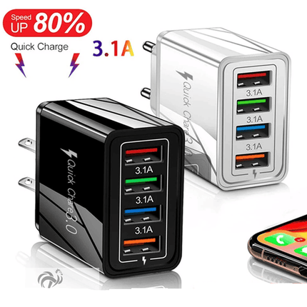 Chargeur 4 Ports USB - Rapidité +