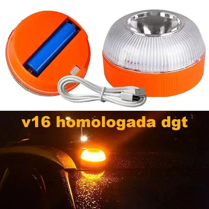 Balise Lumineuse d'Urgence V16 - Sécurité et Visibilité Maximales