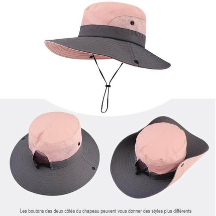 Chapeau anti-UV pliable pour femme