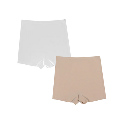 Lot de 2 Shortys Taille Haute Gainants - Soie Glacée