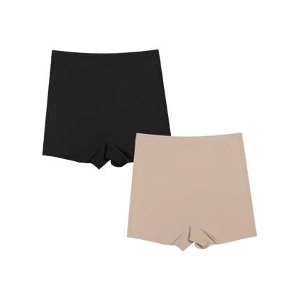 Lot de 2 Shortys Taille Haute Gainants - Soie Glacée