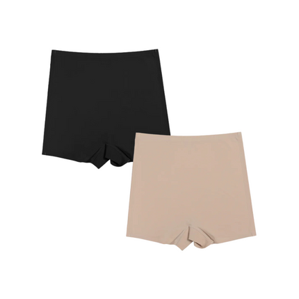 Lot de 2 Shortys Taille Haute Gainants - Soie Glacée