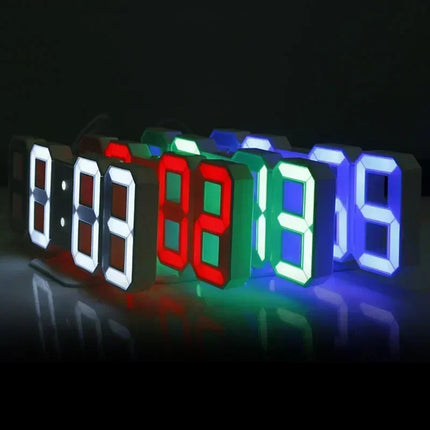 Horloge LED 3D Design - Réveil Digital Intelligent pour un Intérieur Moderne