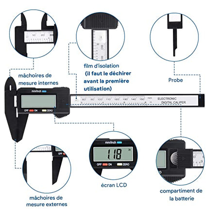 Règle de mesure avec écran digital