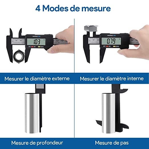 Règle de mesure avec écran digital