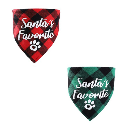 Lot de 2 Bandanas de Noël