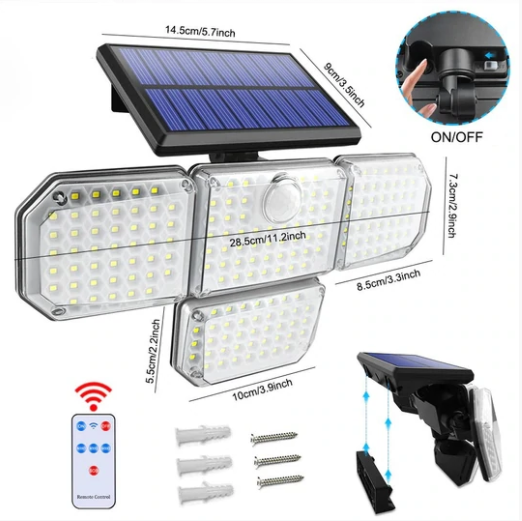 Lampe LED Solaire multidirectionnelle