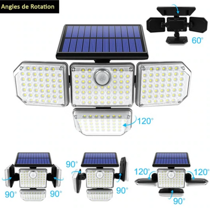 Lampe LED Solaire multidirectionnelle