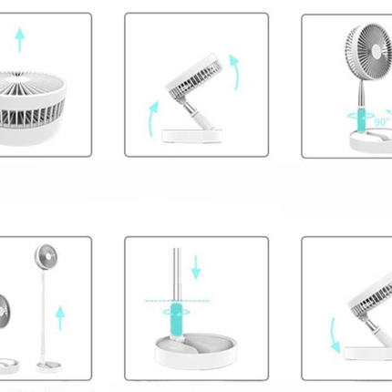 Ventilateur télescopique rétractable