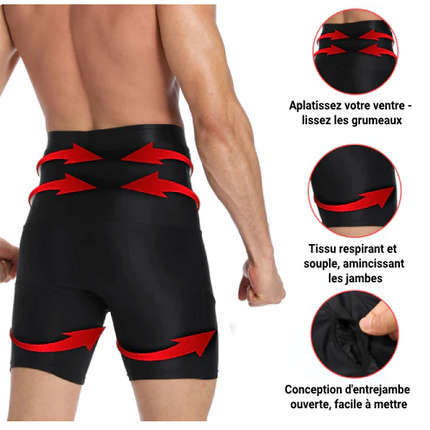 Gaine boxer amincissante pour homme