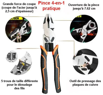 Pince coupante multifonction 4 en 1