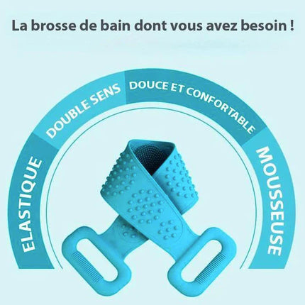 Brosse exfoliante en silicone