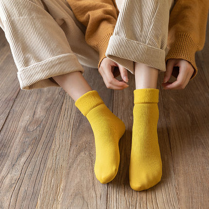 3x Paires de chaussettes d'hiver molletonnées