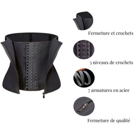 Ceinture corset de sudation amincissante et sculptante