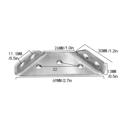 Support triangulaire renforçateur d'angle