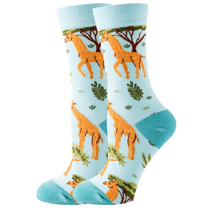 Lot de 2 Paires de chaussettes animaux