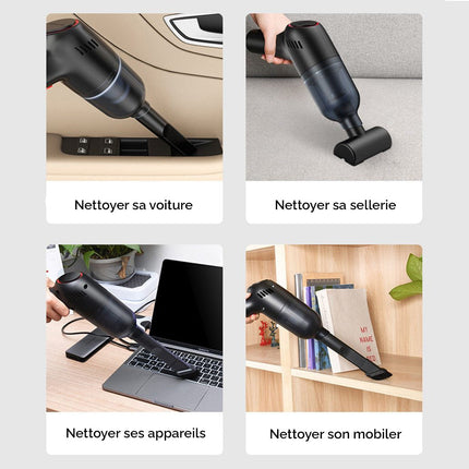 Aspirateur sans-fil PUISSANCE+ pour voiture