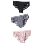 Noir/Gris/Rose / L / 3pcs