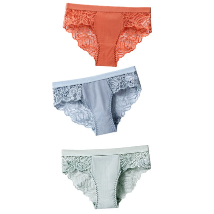 Lot de 3 Culottes Sexy en Dentelle