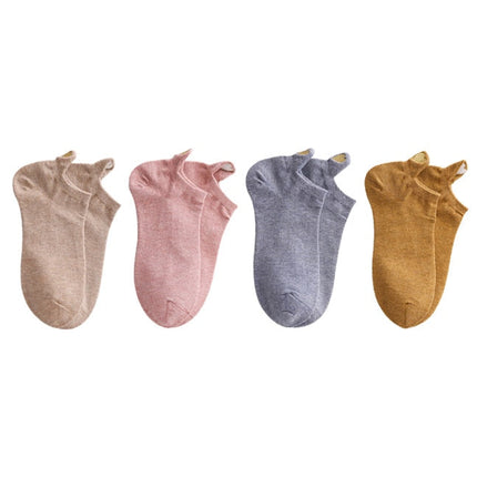 Lot de 4 Paires de Chaussettes Petits Coeurs