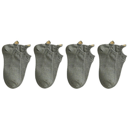 Lot de 4 Paires de Chaussettes Petits Coeurs