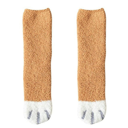 Lot de 2 Paires de Chaussettes Pattes de Chat