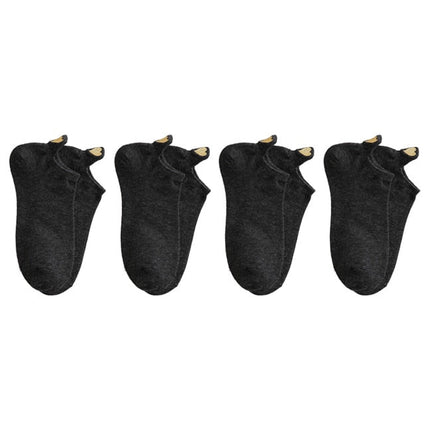 Lot de 4 Paires de Chaussettes Petits Coeurs