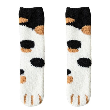 Lot de 2 Paires de Chaussettes Pattes de Chat