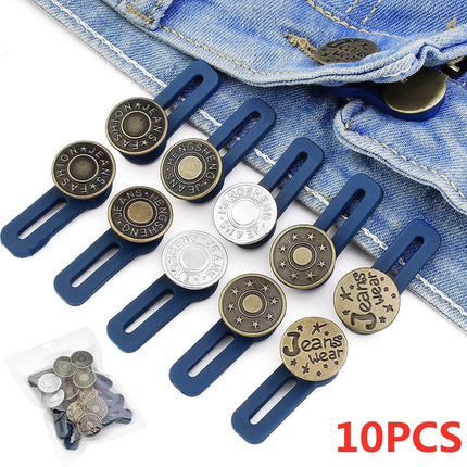 Lot de 10 Boutons Extension de Jeans