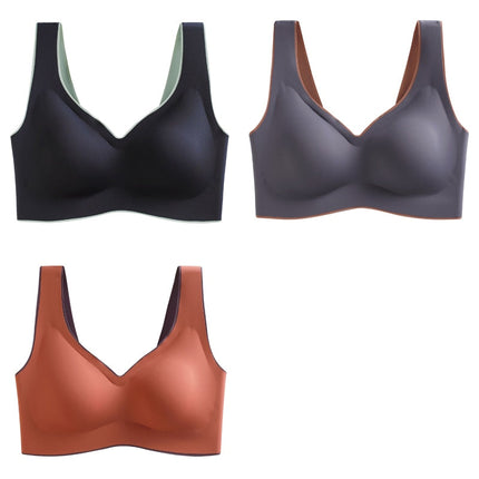 Lot de 3 brassières seconde peau en latex