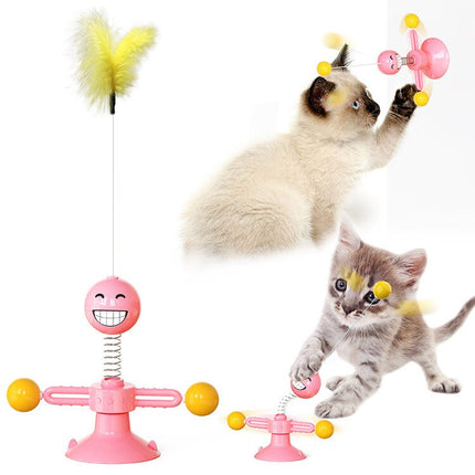 JOUET rigolo pour chat avec ventouse