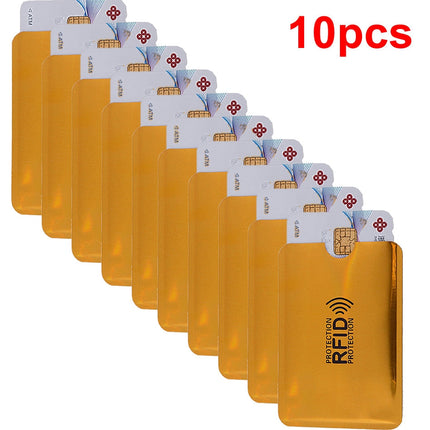 Lot de 10 Étuis de Protection de CB - Anti RFID