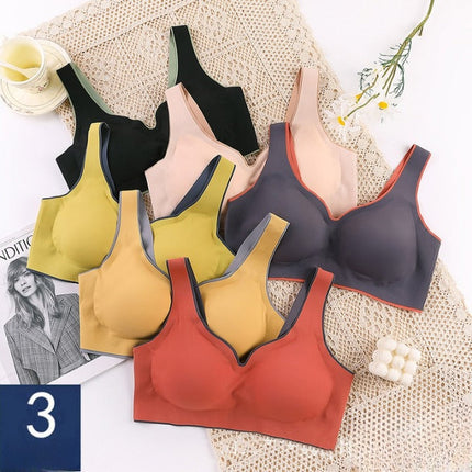 Lot de 3 brassières seconde peau en latex