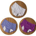 Gris Bleu Violet / L / 3PCS