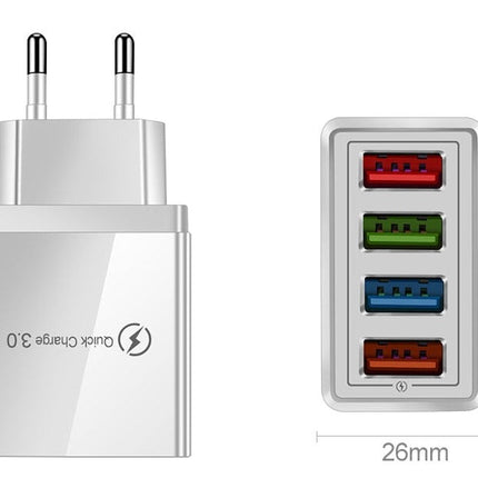 Chargeur 4 Ports USB - Rapidité +