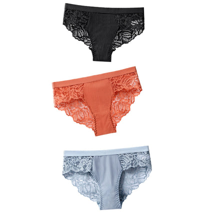 Lot de 3 Culottes Sexy en Dentelle