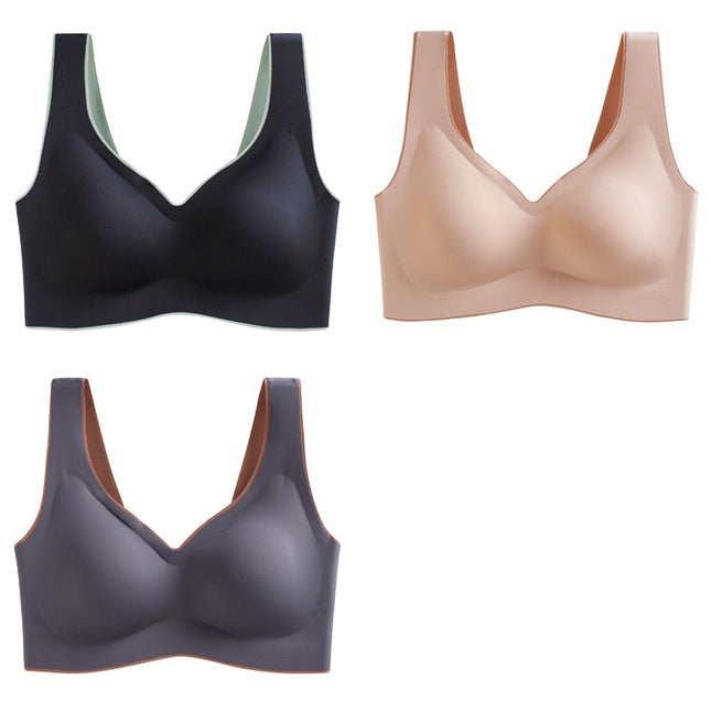 Lot de 3 brassières seconde peau en latex