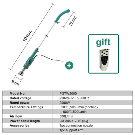 Désherbeur thermique électrique 2000W