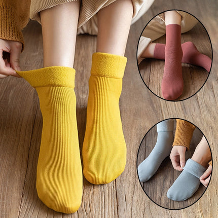 3x Paires de chaussettes d'hiver molletonnées