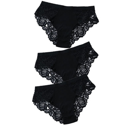 Lot de 3 Culottes Sexy en Dentelle