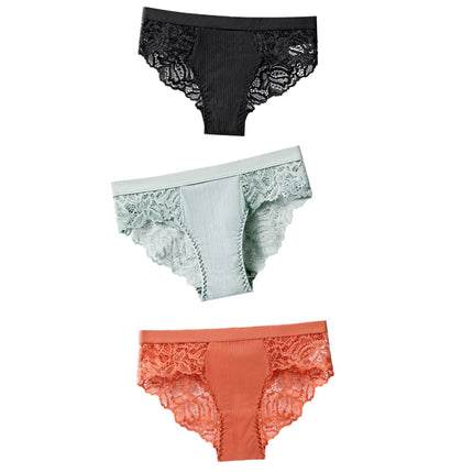 Lot de 3 Culottes Sexy en Dentelle