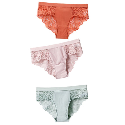 Lot de 3 Culottes Sexy en Dentelle