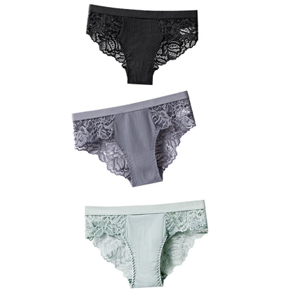 Lot de 3 Culottes Sexy en Dentelle